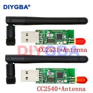 무선 Zigbee CC2531 CC2540 스니퍼 베어 보드 패킷 프로토콜 분석기 USB 인터페이스 동글 캡처 모듈 + 안테