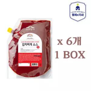 고추명가 김치찌개소스 2kg x 6개 한박스/업소용/식당요 김치찌개 양념 대용량