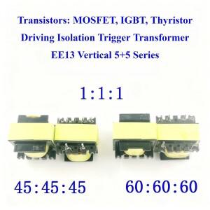 5개 EE13 고주파 펄스 트랜스포머 1:1:1 MOSFET IGBT 트랜지스터 사이리스터 드라이브 절연 게이트 전력 변