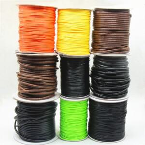 30color200yard1.5mm 5mm 4mm 3mm  왁스 라인 라운드 코드 목걸이 로프 가죽 스레드 쥬얼리 액세서리 만들