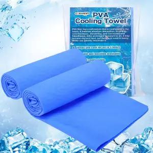 코스위트 PVA 쿨링 타월 - 목과 얼굴의 더운 날씨에 5시간 지속되는 퀵 칠리 짐 흡수력이 뛰어나며 야외
