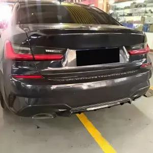 BMW 3 시리즈 G20 G2 G28 M 스포츠 2092022용 리어 스포일러 디플렉터 에어댐 범퍼 립 스플리터 튜닝 외장