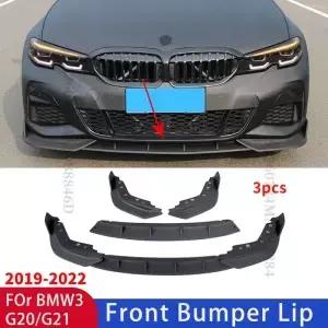 BMW G20 G2 G28 3 시리즈 330i 340i 340d 320i 320d 2092022 M 스포츠 튜닝 프론트 범퍼 립 및 턱 보호대 (
