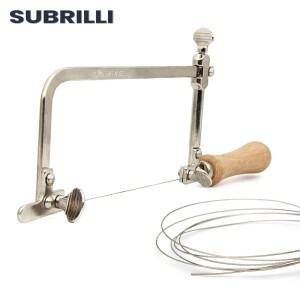 SUBRILLI 초미세 다이아몬드 와이어 톱 U자형 브래킷 포함 옥 금속 대리석 화강암 DIY 절단 도구 다기능 프
