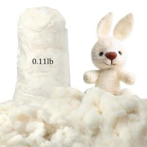 동물 인형을 위한 웨스노이 50g / 0.11파운드 코튼 스터핑 부드러운 베개, 천연 코튼 섬유 충전 배팅, 장난감, 구름 장식 등 다양한 용도로 사용할 수 있습니다