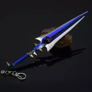 22cm 워크래프트 그림 장 Thunderfury Windseeker의 축복받은 블레이드 모든 금속 액션 피규어 룸 장식