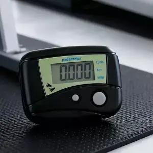 스텝 카운터 디지털 LCD 전자 활동 측정기 거리 기록용 모니터 피트니스 운동 러닝 하이킹 여행