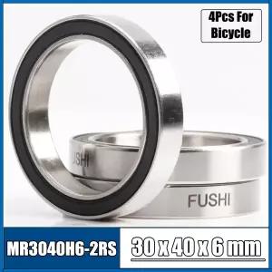 4Pcs 30406-2RS 30x40x6 MR30406-2RS ABEC-3 자전거 베어링 30x40x6 베어링 MH3040H6-2RS 벽 차폐 볼