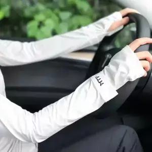 땀 흡수 운전용 장갑 여름 자외선 차단 얇은 스 실크 팔 슬리브 남녀 공용 보호대 미끄럼 방지 루즈핏