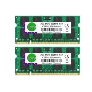 비 ECC 버퍼링 8V 노트북 컴퓨터 메모리 램 2GB DDR2 SOM 667mhz PC25300 CL5 200 핀