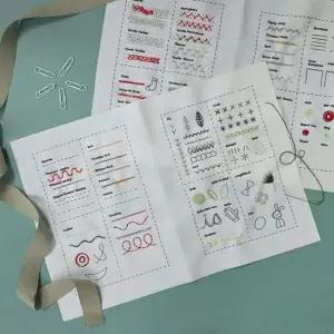 프랑스자수 스티치 북 A 연습 diy 만들기세트 취미 키트