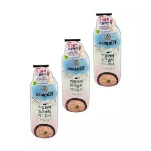 오가니스트 워시 향이오래가는 샤워젤 업소용 바디클렌저 핑크솔트 민트향 865ml 3개