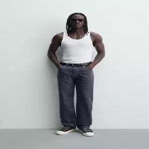 [정품] 자라 청바지 데님진 데일리 바지 데님팬츠 STRAIGHT FIT - 인디고 0774/351/405