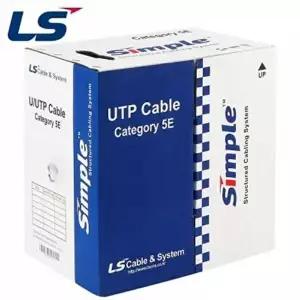 LS전선 CAT.5E UTP 2P 케이블 350m (단선/그레이) UTP-E-C5G-E1VN-M 2P GY-WD6A6D4