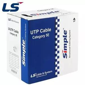 LS전선 CAT.5E UTP 2P 케이블 350m (단선/그레이) UTP-E-C5G-E1VN-M 2P GY-WD6A6D4