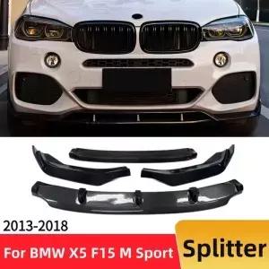 프론트 디플렉터 스플리터 범퍼 립 튜닝 카 스타일링 액세서리 스포일러 에어댐 글로시 블랙 BMW X5 F15 M