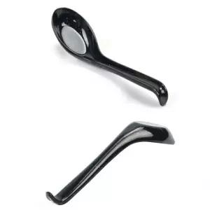 멜라민 라면 우동 스푼 국물 수저 16.2cm 3호 검정 일식스푼 (WAC4C77)