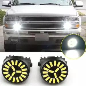 2x 자동 LED 전구 화이트 3157 4014 SMD 운전 주간 러닝 브레이크 테일 라이트 DRL 범용 자동차 튜닝 외부