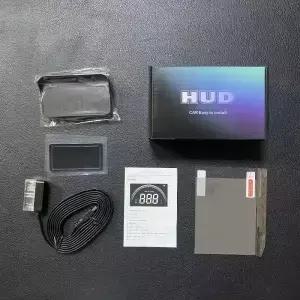 자동차 OBD2 HUD 헤드업 디스플레이 M8 디지털 속도계 MPH KMH 나침반 과속 경보 액세서리