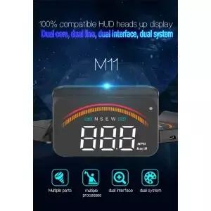 1 HUD 자동 속도계 GPS OBD2 수온 과속 경보 기능 포함 모든 차량용 헤드업 디스플레이 1년 보증
