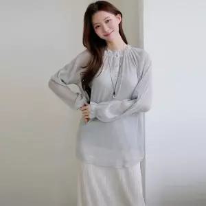 [르포엠][최초가 79,900원][르포엠]셀레나 시어 글리터 블라우스+이너탑
