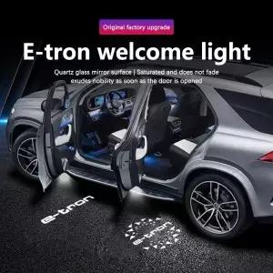 아우디 E-트론 2019 2020 2021 2022 차량용 LED 도어 로고 라이트 프로젝터 자동차 액세서리