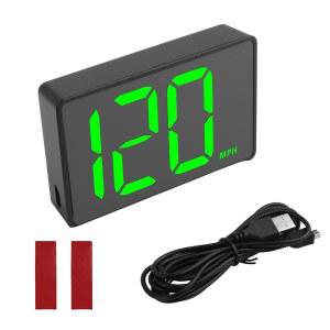 HD 대형 폰트 디스플레이가 장착된 자동차 HUD GPS 속도계 USB 포트 연결이 자동차용 플러그 앤 플레이 디지털 자동차 트럭 SUV용 휴대용 헤드업 디스플레이