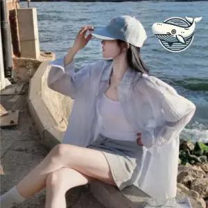 데일리 스트라이프 오버핏 긴팔 셔츠 여름 체크남방 체크셔츠 청남방 남방 데님셔츠