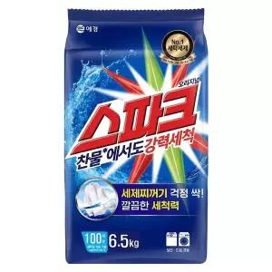 스파크 세탁세제 찬물전용 리필 6.5kg