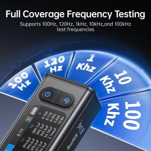 FNIRSI LCR-ST2 미니 스마트 핀셋, 30V 전압 및 100kHz 주파수 부품 테스터, 듀얼 모드 고정밀 측정 도구
