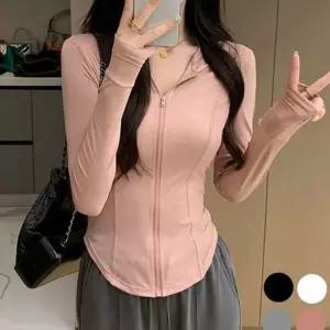 트레이닝 여성 운동 집업 일상복 여성 러닝 집업 레깅스 운동복
