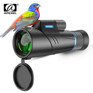 APEXEL 10-20×50 강력한 단안 BAK4 프리즘 FMC 장거리 포켓 스포팅 줌 망원경 안경 사냥 캠핑