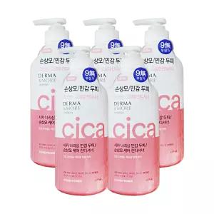 애경 더마앤모어 시카 너리싱 민감 두피 컨디셔너 600ml 5개 헤어