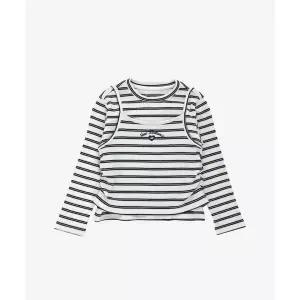 [뉴발란스]키즈 NEWBALANCEKIDS NBSC_골지 레이어드 셔링 티셔츠 NK9BG1701G39