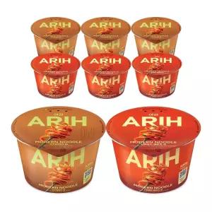 아리 ARIH 모던누들컵 고추장버터 125g 4개 + 김볶음면 매운맛 125g 4개