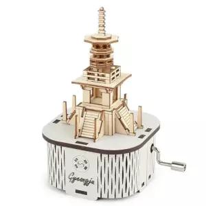 나무조립 (YO) 오르골 다보탑 나무조립키트 3D퍼즐 TBZ 경주 (YM862-36)