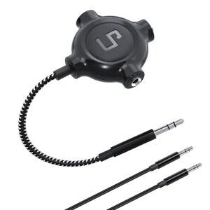 LP 헤드폰 스플리터 나일론 브레이드 3.5mm 오디오 스테레오 맥북 맥 패드 폰( 6)용 남성부터 여성용 포트 3개 팟 태블릿 노트북 PC 이어폰 킨들 MP3 플레이어 스피커
