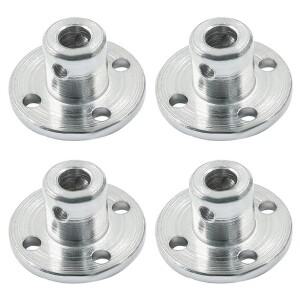 AEE6-4 Pcs 5Mm 금속 플랜지 샤프트 커플링 강성 모터 가이드 축 베어링