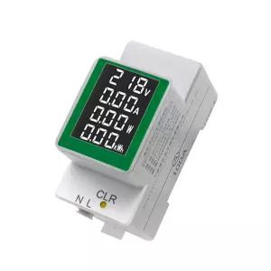하이렛고 AC 디지털 멀티미터 50300V 100A PZEM008 LCD 디스플레이 전류 전압 활성 전력 에너지 암볼트미터