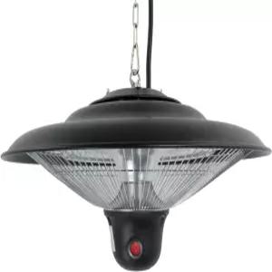 힐랜드 HILPHE1500BR 전기 가제보 실내/외 히터(LED/원격) 1500와트 대형 블랙