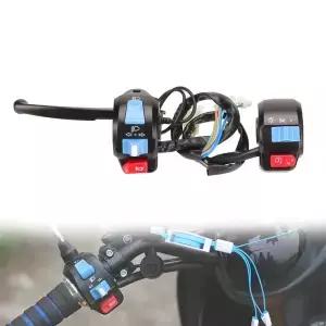 GY6 50cc 오토바이 22mm 핸들 바 스위치 어셈블리 스쿠터 모 페드 스타터 라이트 드럼 브레이크 레버