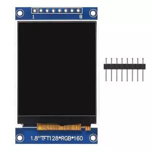 Aokin 1.8 인치 풀 컬러 128x160 SPI 풀 컬러 TFT LCD 디스플레이 모듈 ST7735S 3.3V Arduino용 OLED 전원