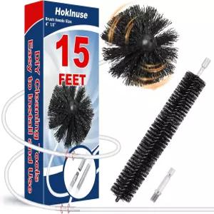 HOKLNUSE 드라이어 구 클리너 키트 건조기용 덕트 청소 HVAC 벽난로 굴뚝 펠릿 스토브 배수구 다운스팟