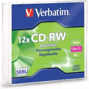 버바팀 CD RW 4배 고속 80분 700MB 브랜드 슬림 케이스 1/팩 VER95161 카테고리 미디어