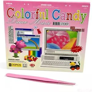 알리데코 30pcs 스크랩북 스티커 레트로 및 미래형 크리에이티브 패턴 스티커북 저널링 카이탕우쿠