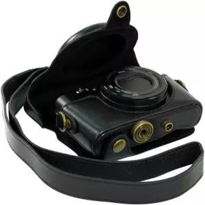 소니 호환 RX100 RX100II RX100III RX100VI RX100VIII M3 M5 M6 DSCRX100III 가죽 카메라 가방 커버 핸드