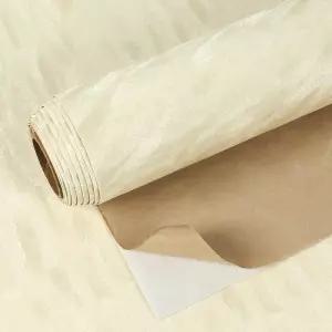 서랍장용 셀프 접착 크림 베이지 펠트 서랍 라이너 17.7 x118 부드러운 질감의 벨벳 플로킹 패브릭 필 앤
