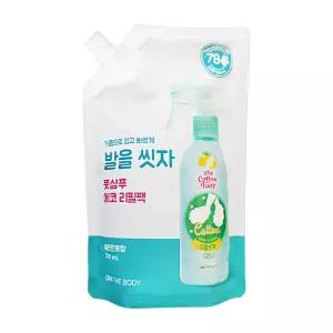 엘지 온더바디 코튼풋 발을 씻자 풋샴푸 레몬민트향 500ml 1개 발씻기 발냄새