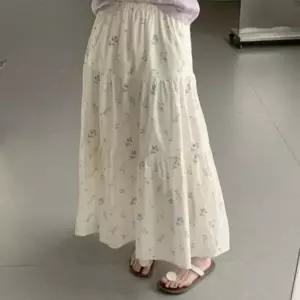 여자 데일리 플라워 패턴 밴딩 캉캉 롱 스커트_25629054_588872