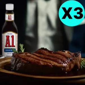 하인즈 A1 에이원 스테이크 바베큐 버거 BBQ 소스 3개 BNS